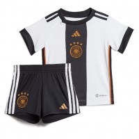 Koszulka piłkarska Niemcy Strój Domowy dla dzieci MŚ 2022 tanio Krótki Rękaw (+ Krótkie spodenki)